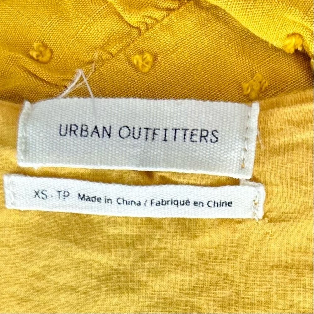 Urban Outfitters Gold Ruffled Tiered Sundress Size XS - Picture 8 of 11